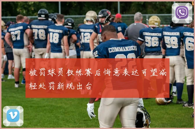 被罚球员教练赛后悔意表达可望减轻处罚新规出台